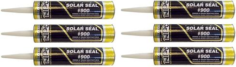 NPC #900 مجموعة من 6 سدادات شمسية - ألواح/ألواح أسقف معدنية، جوانب أسمنتية من الفينيل والألياف، ألياف زجاجية، خشب الأرز، الطوب والبناء، أضواء السماء، غرف الشمس، مقطورات الشاحنات RV، وامض (6، شفاف) in Kuwait