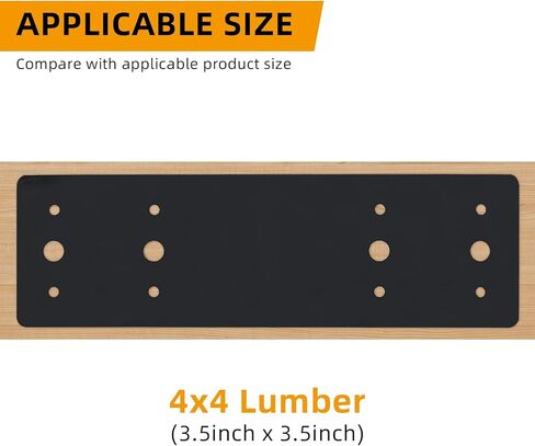 6pcs 10"x3" Straight Steel Flat Plates Metal Mending Plate Fixing Joining Bracket with Screws for Framing Pergolas, Repair House, Wood Furniture in Kuwait