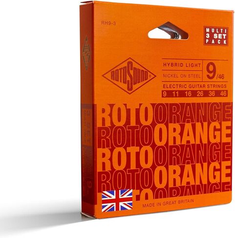 Rotosound RH9-3 (روتو برتقالي) سلاسل جيتار كهربائي 3 عبوات in Saudi Arabia