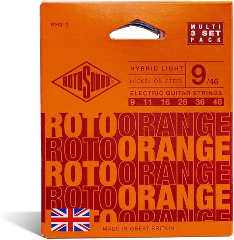Rotosound RH9-3 (روتو برتقالي) سلاسل جيتار كهربائي 3 عبوات in Saudi Arabia