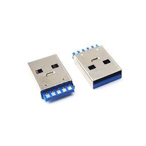 Fengpeng 5/10 قطعة USB 3.0 سلك لحام نوع A ذكر موصل قابس نقل بيانات عالي السرعة USB3. مقبس شحن مقبس لحام DIY (5 قطعة) in Kuwait
