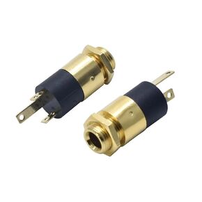 Fengpeng 10/5 قطعة 3.5 مم مقبس أسطواني PJ-392 مقبس ستيريو أنثى مع صامولة. 5 موصل سماعة رأس صوت فيديو PJ392 مطلي بالذهب (5 قطع) in Kuwait