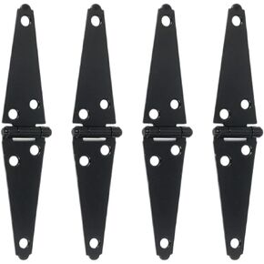 2 قطعة مفصلات حزام الثقيلة مفصلات بوابة باب السقيفة السوداء مع مسامير لباب خزانة بوابة الخشب للسياج (296 مللي متر) in Kuwait