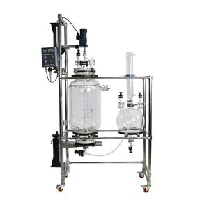 مفاعل التبلور المختبري HNZXIB 50L/20L مفاعل زجاجي مغلف in Kuwait