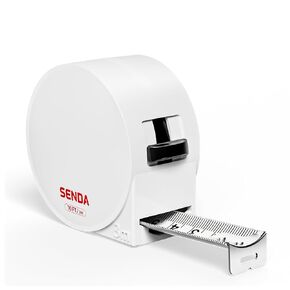 SENDA Tape Measure 16FT/5M, Compact Mini Measuring Tape, Black & White Faceted Ruler Tape, Easy-to-Read Metric/Inch Measurements for Home, Office & DIY Crafts Use(White) in Saudi Arabia