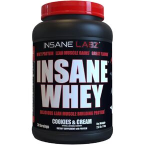 Insane Labz Insane Whey,100% Muscle Building Whey Protein, BCAA Amino Profile, Mass Gainer, Meal Replacement (Chocolate, 120 Servings) in Kuwait