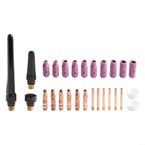 27Pcs TIG Welding Torch Accessories Kit for WP-17/WP-18/WP-26 Gas Lens Collet Bodies Nozzles Back Caps in Saudi Arabia