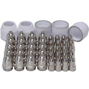 45 Pcs P-80 for Panasonic Plasma Electrode Nozzle 1.5 100Amp Cutting Torch Consumables Compatible with PANASONIC 80A Welding Accessories in Saudi Arabia