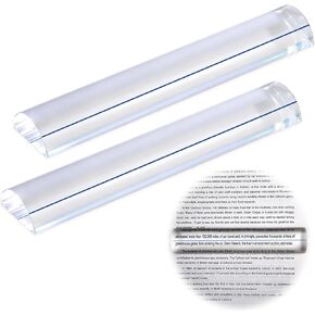 gisgfim 2Pcs Magnifying Rulers with Guiding Line Magnifying Ruler for Reading 6 Inch Magnifier Ruler Bar Finder for Mahjong Reading Small Prints Bible Books Instructions Cross Patterns Card Games in Kuwait