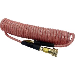 خرطوم ملفوف أحمر مقوى من مادة البولي يوريثين مقاس 20 بوصة بقوة 250 رطل لكل بوصة مربعة مع توصيل سريع 300 رطل لكل بوصة مربعة لأدوات الهواء وعلم الخصائص الهوائية in Kuwait