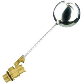 1PCS 1/2" 3/4" 1" Brass Float Valve Water Tower Water Tank Valve Water Level Flow Automatic Control Valve(3/4") in Kuwait
