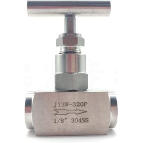 1/4" 3/8" 1/2" 304 Stainless Steel Female High Pressure Shut Off Globe Valve J13-320P Crane Flow Control(1/8") in Kuwait