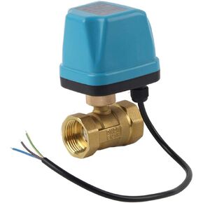 AC220V G1 G1/2 Brass Ball Valve 2-Way 3-Wire 2-Control Synchronous Motor IP54 Protection Industrial Ball Valve(1") in Kuwait