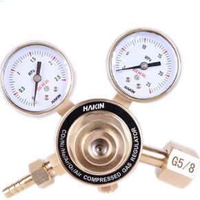 Brass High Pressure Oxygen Nitrogen Argo CO2 Regulator Valve Pressure Reducer 20Mpa Pressure Adjustment Range 0~0.1Mpa(Gauge 1X25) in Kuwait
