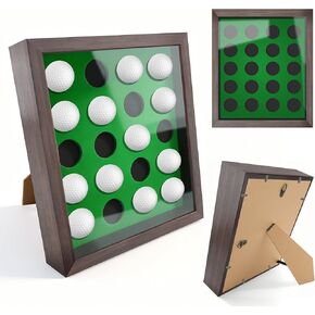 Golf Balls Display Case Frame for 20 Balls, 10.3" x 12.2" Golf Balls Shadow Box for Wall and Tabletop Display , Perfect for Golf Lovers in Kuwait