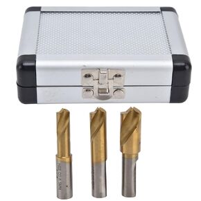 لقمة مثقاب قاطع لحام من الفولاذ القوي عالي السرعة، تحكم سهل في عدم الانزلاق، طلاء حفر سلس، 3 قطع لأزاميل اللحام الموضعي مع مواد تشحيم القطع in Kuwait