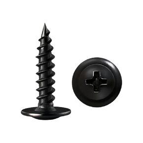 120PCS #8×1" Black Wood Screws,Phillips Modified Truss Head, Quick Metal Self Tapping Zinc Oxide,Use for Furniture, Woodworking,Household Appliances in Kuwait