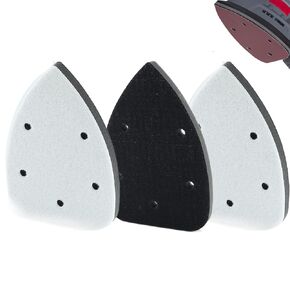 3 قطع من لوحة واجهة الصنفرة بتفاصيل الماوس 140 مم × 90 مم 6 فتحات من الفوم لصنفرة الفأرة ووسادة دعم من ورق الصنفرة مع دعم بخطاف وحلقة متوافقة مع ماكينة Ryobi Sander in Kuwait