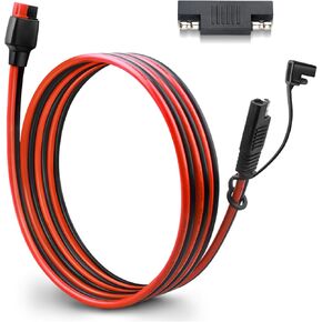 موصل الطاقة الشمسية إلى SAE Extension Cable 10 AWG لـ Anderson Connector Port Goal Zero Yeti ، Suaoki ، Renogy ، Jackery Portable Generator Power Station-2ft in Kuwait
