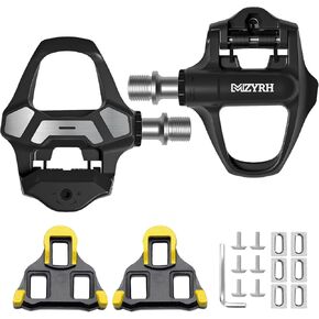 MZYRH Road Bike Pedals,9/16" Lightweight Nylon Clipless Pedals with Cleats Set Compatible with SPD-SL System in Kuwait