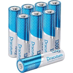 بطاريات ليثيوم قابلة لإعادة الشحن AA وAAA مع شاحن، 4 3600 مللي واط في الساعة AA و4 1300 مللي واط في الساعة AAA ليثيوم بيلاس قابلة لإعادة الشحن مع جهد ثابت 1.5 فولت، أكثر من 2000 دورة، بطارية طويلة الأمد قابلة لإعادة الشحن in Kuwait