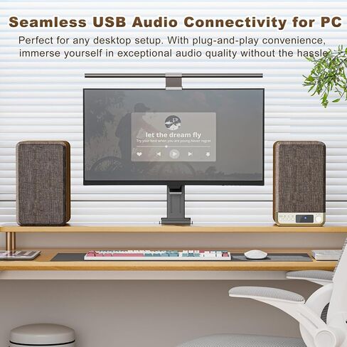مكبرات صوت كمبيوتر مقاس 3.5 بوصة لأجهزة الكمبيوتر المكتبية، زوج مكبرات صوت نشطة على رف الكتب لمشغل تسجيلات الفينيل، ومكبرات صوت استريو مع مدخل Aux RCA مقاس 3.5 مم، BT 5.4، مزود بمنفذ USB لشاشة ألعاب الكمبيوتر المحمول القابلة للدوران in Kuwait