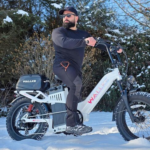 حقيبة الدراجة ذات الغلاف الصلب من Wallke، حقيبة الدراجة الإلكترونية سعة 12 لتر للرف الخلفي للدراجة، حقيبة سرج الدراجة المقاومة للماء مع عاكس / حزام الكتف / غطاء المطر، سلال الدراجة للركاب وركوب الدراجات والسفر Wallke Ebike H9 Ultra H7 in Kuwait