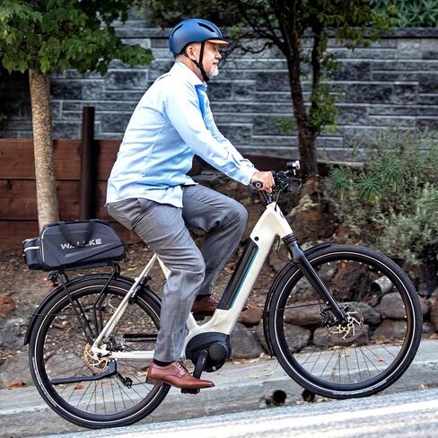 حقيبة الدراجة ذات الغلاف الصلب من Wallke، حقيبة الدراجة الإلكترونية سعة 12 لتر للرف الخلفي للدراجة، حقيبة سرج الدراجة المقاومة للماء مع عاكس / حزام الكتف / غطاء المطر، سلال الدراجة للركاب وركوب الدراجات والسفر Wallke Ebike H9 Ultra H7 in Kuwait