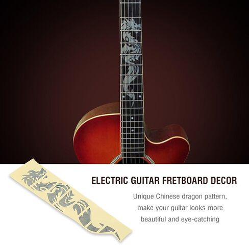 Dragon Pattern Guitar Inlay Stickers Ultra Thin Lightweight Long Service Time for Fretboard Decor Tools in Saudi Arabia