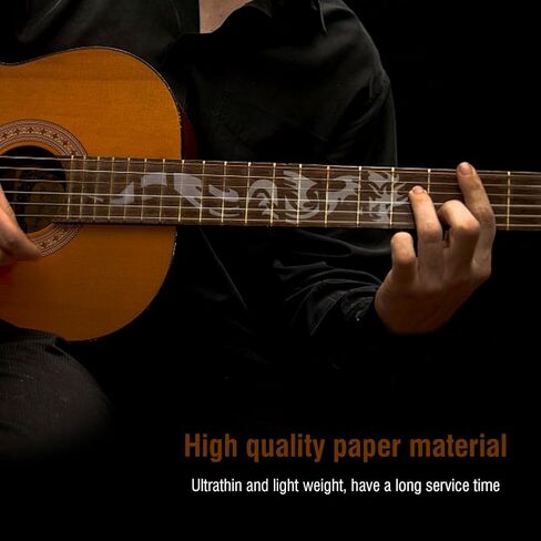 Dragon Pattern Guitar Inlay Stickers Ultra Thin Lightweight Long Service Time for Fretboard Decor Tools in Saudi Arabia