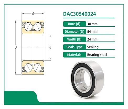 DAC30540024 30X54X24 ZWBE-029 DE0681CS18 محامل محور العجلة محامل الاتصال الكرات الزاوي in Saudi Arabia