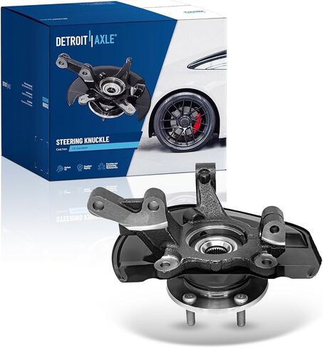 Detroit Axle - BEAR 2PC مفاصل التوجيه لعام 2001-2008 سوبارو فورستر ث/الفرامل القرصية الخلفية ، 2 مفاصل التوجيه وحمل العجلات ASSEMBLY 2002 2003 2004 2005 2006 2007 استبدال in Kuwait