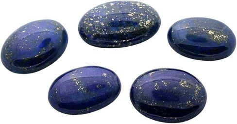 58.15 Carat 5 Oval Rich Color Pyrite Lapis Lazuli Cabochon T3A67/112825 in Saudi Arabia