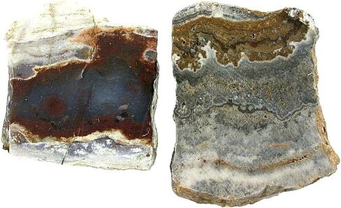 210 جرام اثنين من عقيق أريزونا كابوشون لوح حجر كريم حجر كريم خام US2/112825 in Kuwait