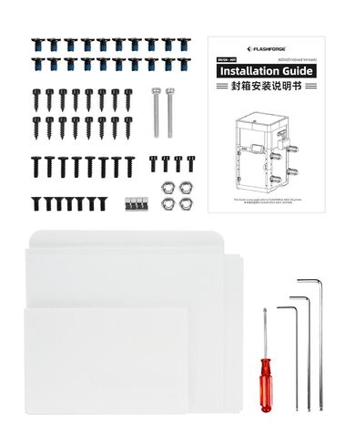 FLASHFORGE AD5X 3D Printer Upgrade Kit Enclosure Module, Constant Temperature Improved Surface Quality, Support Filaments Require High-Temp Like ABS/ASA and Block Odors in Saudi Arabia