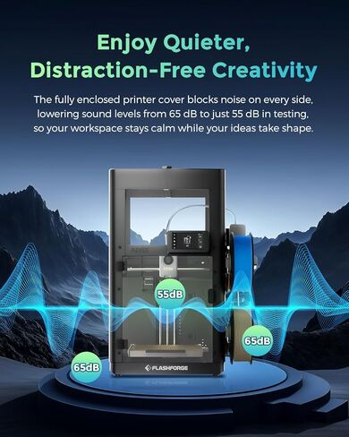 FLASHFORGE AD5X 3D Printer Upgrade Kit Enclosure Module, Constant Temperature Improved Surface Quality, Support Filaments Require High-Temp Like ABS/ASA and Block Odors in Saudi Arabia