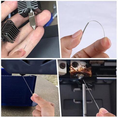 3D Printer Nozzle Cleaning Kit, 20pcs 10 Sizes Stainless Steel Nozzle Cleaner Needles Set for 3D Printer Filament Parts Accessories Unclog Tools (0.15/0.2/0.25/0.3/0.35/0.4/0.5/0.6/0.8/1.0mm) in Saudi Arabia