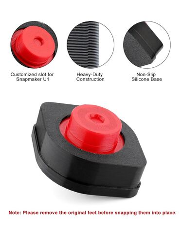 Upgraded 4PCS Anti-Vibration Feet for Snapmaker U1 3D Printer, Damping Pads Shock Absorption Feet, Heavy-Duty Stability & Noise Reduction in Kuwait