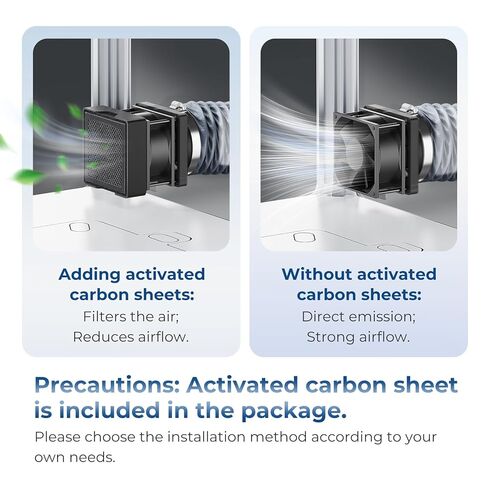 طقم تهوية قابل للتعديل من TOPCUBE مع مروحة عادم قوية وفلتر، مجموعة أنابيب عادم مثبتة مغناطيسيًا لحاوية الطابعة ثلاثية الأبعاد، تهوية فعالة، روائح العادم والدخان والغبار in Kuwait