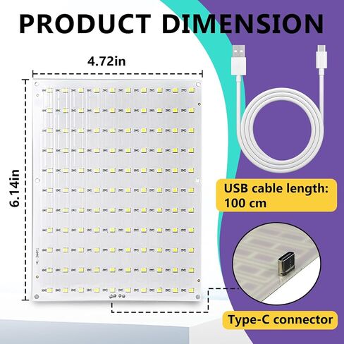 10 مجموعات من لوحة الإضاءة الخلفية LED CMYK متوافقة مع طابعة Bambu Lab P1/X1/A1 ثلاثية الأبعاد، لوحة PCB Lithophane مع كابل توصيل USB، مشاريع طباعة ثلاثية الأبعاد DIY in Kuwait