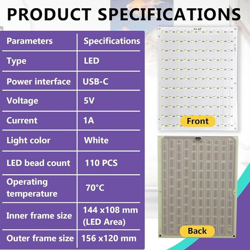 10 مجموعات من لوحة الإضاءة الخلفية LED CMYK متوافقة مع طابعة Bambu Lab P1/X1/A1 ثلاثية الأبعاد، لوحة PCB Lithophane مع كابل توصيل USB، مشاريع طباعة ثلاثية الأبعاد DIY in Kuwait