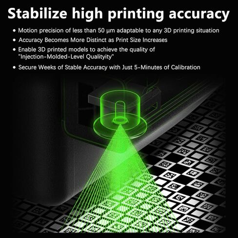 جهاز تشفير الرؤية H2S/H2D/H2C الأصلي لسلسلة Bambu Lab H2، لوحة معايرة فائقة الدقة مقاس 50 ميكرومتر، معايرة لمدة 5 دقائق، جودة طباعة ثلاثية الأبعاد على مستوى الحقن، مطبوعات كبيرة الحجم عالية الدقة in Kuwait