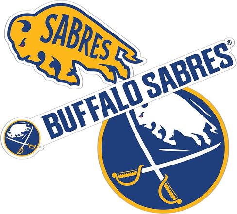 Desert Cactus Buffalo Sabres Sticker NHL Team National Hockey League Vinyl Decal Laptop Water Bottle Car Scrapbook (Type 5-1) in Saudi Arabia