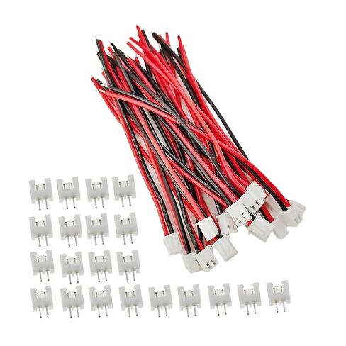 fengpeng 20/10/5Sets JST-XH 2.54mm Pitch 1S Pin Connector Male Female Plug Socket RC Lipo Battery Balancer Charger 22AWG Silicone Wire(5Sets,20cm) in Saudi Arabia