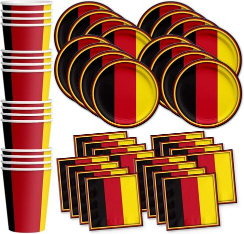 Japan Flag Birthday Party Supplies Set Plates Napkins Cups Tableware Kit for 16 in Saudi Arabia