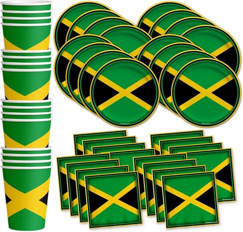 Japan Flag Birthday Party Supplies Set Plates Napkins Cups Tableware Kit for 16 in Saudi Arabia