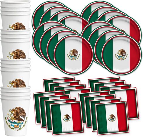 Japan Flag Birthday Party Supplies Set Plates Napkins Cups Tableware Kit for 16 in Saudi Arabia