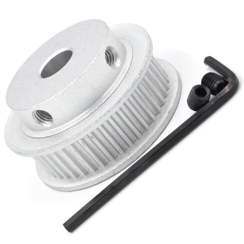 40 42 44 أسنان HTD 3M توقيت بكرة تتحمل 5/6/6.35/7/8/10/12/14/15/16/18/19/20 لـ HTD3M عرض الحزام 6/10/15 مم 40T 42T 44T(10mm-keyway4x1.8mmBF، 40 أسنان، 6 مم) in Kuwait