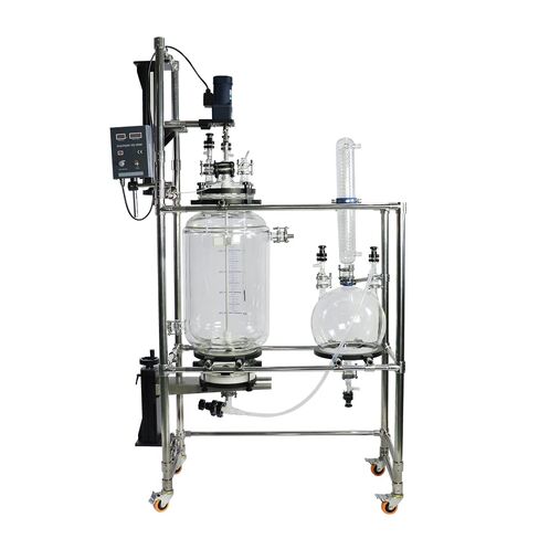 HNZXIB 50L/20L Laboratory Crystallization Reactor Jacketed Glass Reactor in Kuwait