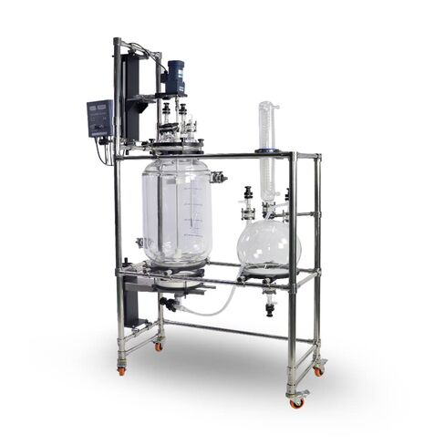 HNZXIB 50L/20L Laboratory Crystallization Reactor Jacketed Glass Reactor in Kuwait